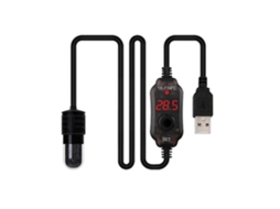 Mini Aquecedor de Aquário de 5v com Fio de Níquel cromo, Termostato e Conexão Usb para Aquecimento Submersível GOKOCO (f6v4)