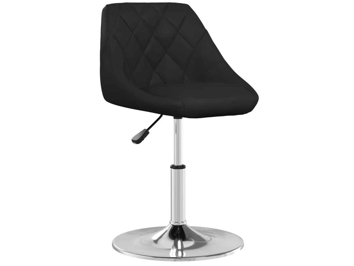 Vidaxl Banco De Bar Couro Artificial Preto