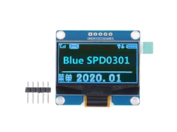 Módulo de Tela Oled Ips de 1.54 Polegadas 128x64 Spi Iic Spd0301 Interface Azul Diy Digital