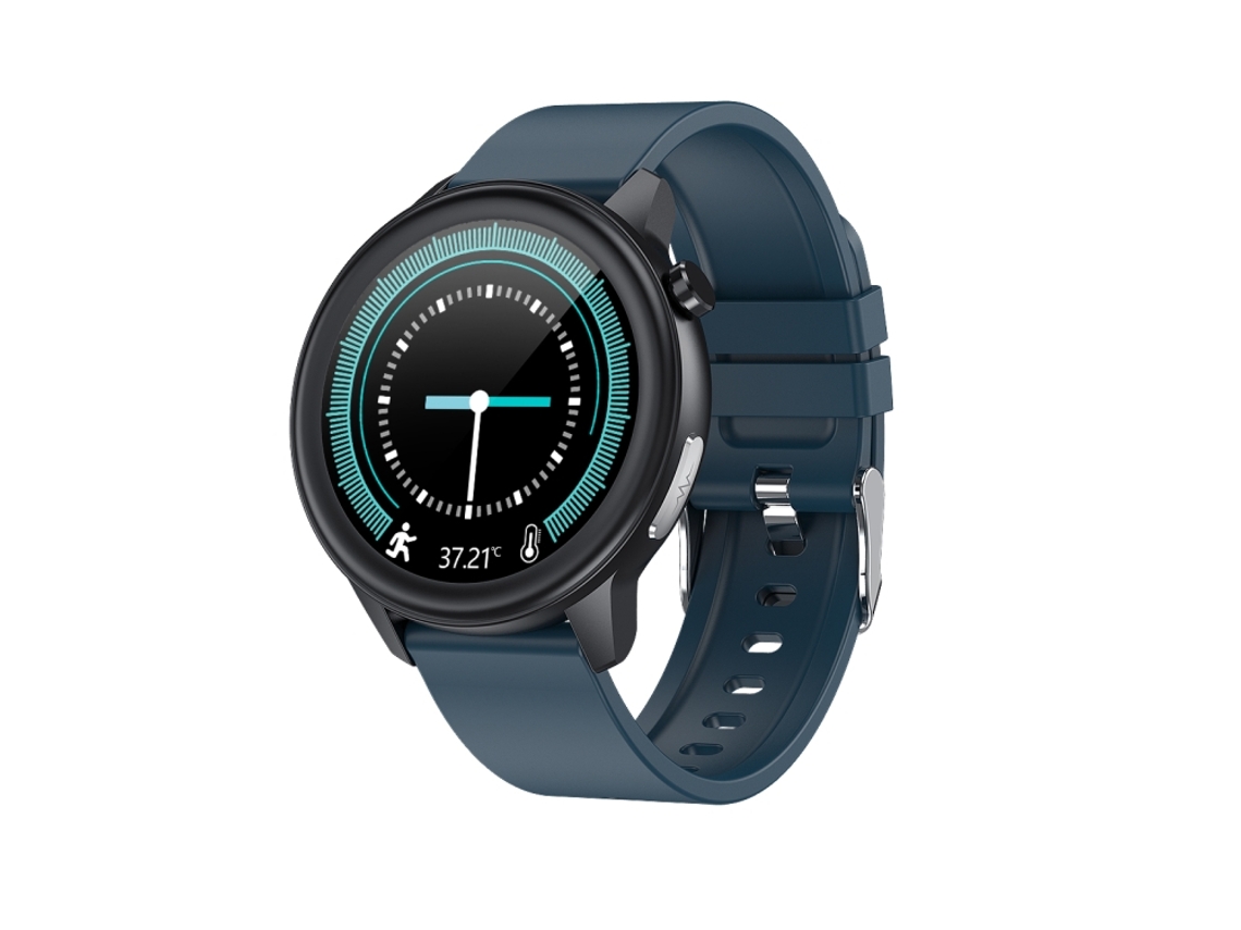 Pulseira Inteligente Halinuia Silicone Modelo E80 (tela Tft 1,3" Ip68, Oxigénio Sanguíneo, Temperatura Corporal E Fc)