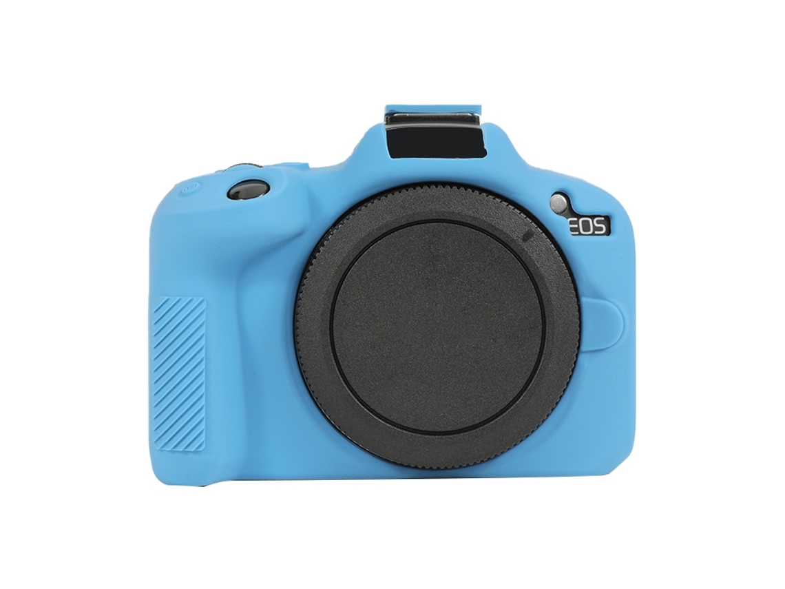 Capa Protetora de Silicone Macio para Canon Eos R50 Azul Escuro XIAOMOYU