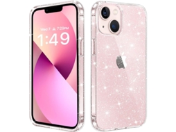 2026 capa para Iphone 13 Dourada Brilhante Fina Cute para Mulheres Meninas Compatível Sem Fio