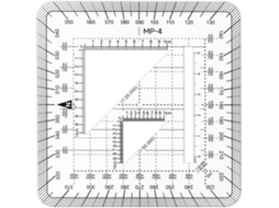 Escala de Coordenadas de Bolso com Grade Métrica para Estudo SFUSHOS