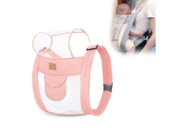 Bolsa Para Bebê Respirável Malha 3d Ajustável Com Cintos De Ombro Espessados Secagem Rápida