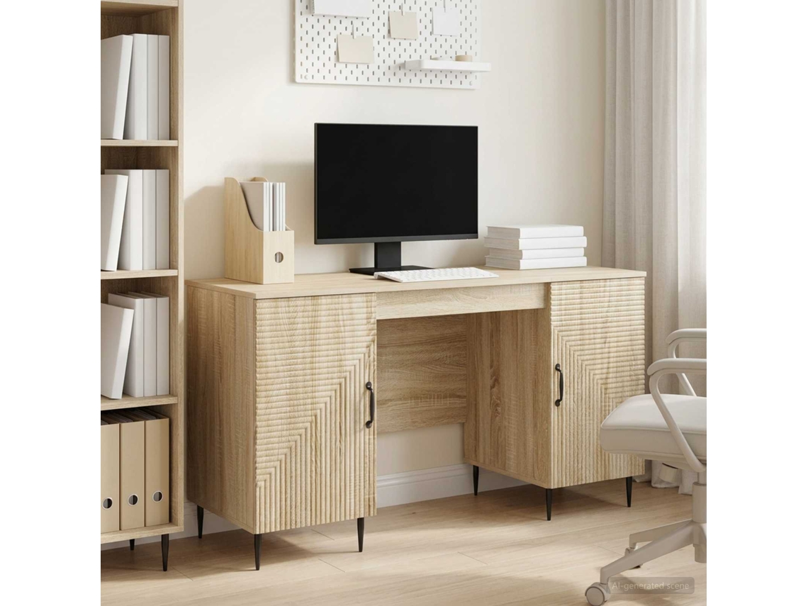 Vidaxl Mesa Carvalho Sonoma 142,5 X 50 X 75 Cm Derivados De Madeira
