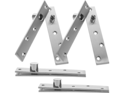 Conjunto De 4 Dobradiças Giratórias Aço Inoxidável Para Portas Armários Madeira