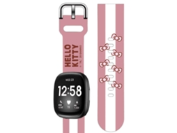 Bracelete Silicone Suave Personalizada Fitbit by Google Versa 2 Hello Kitty