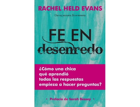 Livro Faith Unraveled de Rachel Held Evans (Espanhol)