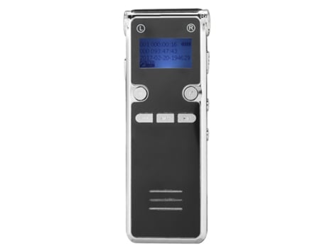 Gravador De Áudio Digital De 8 Gb Lyb240229 9zzy Com Wav Preto Lalamoli