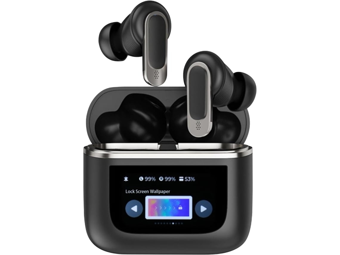 Auriculares Sem Fios Bluetooth 5.3 Som Hi-fi Cancelamento De Ruído Microfone Para Chamadas Display Led/lcd Lurelia