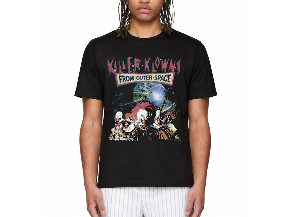 Rockinstone Killer Klowns Klowns In Space Black Adult T-shirt Size:l