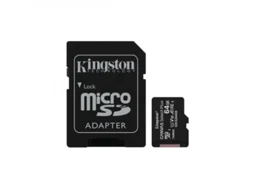 Cartão De Memória Microsd 64gb Adaptador | Velocidade 100mb/s | Classe 10 Uhs I | Full Hd Kingston Sd005 Preto