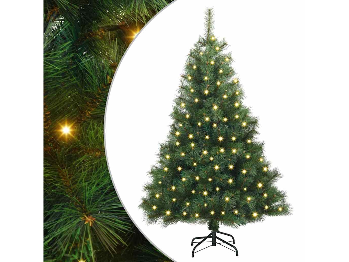 Conjunto 1 Decoração Sazonal Vidaxl Verde Plástico (120 Cm)