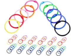 Conjunto De 120 Argolas Metálicas Para Encadernação