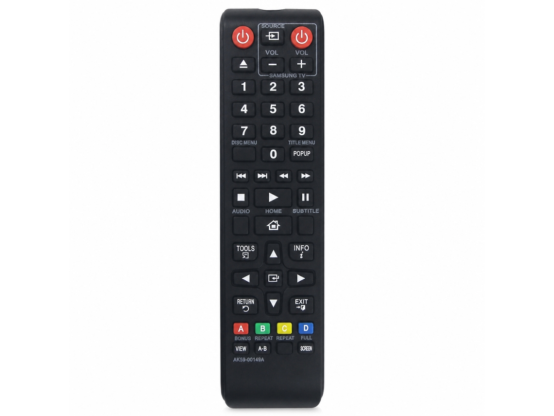 Comando À Distância Compatível Com Samsung Tv E Dvd, Modelo Ak59-00149a_zhd