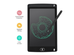 Tablet Portátil de Escrita Lcd de 8 Polegadas Prancheta de Desenho Eletrônico Ultrafino Bloco de Escrita À Mão Reutilizável com Caneta Stylu Preto
