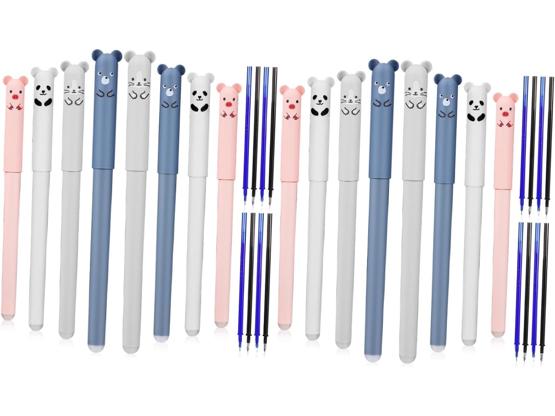 Conjunto De 16 Canetas Esferográficas Apagáveis Stobok Com Desenhos