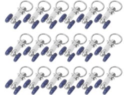 Conjunto De 16 Polias Aço Inoxidável Para Trilho Cortina, Com