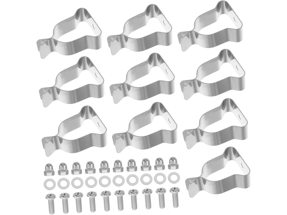 Kit De 10 Peças Para Cobertura De Luzes Com Presilhas De Mola Reforçadas.