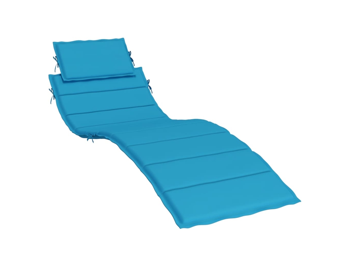 Sun Lounger Cushion, Sun Lounger Cushions Vidaxl Azul Tecido (n/a)