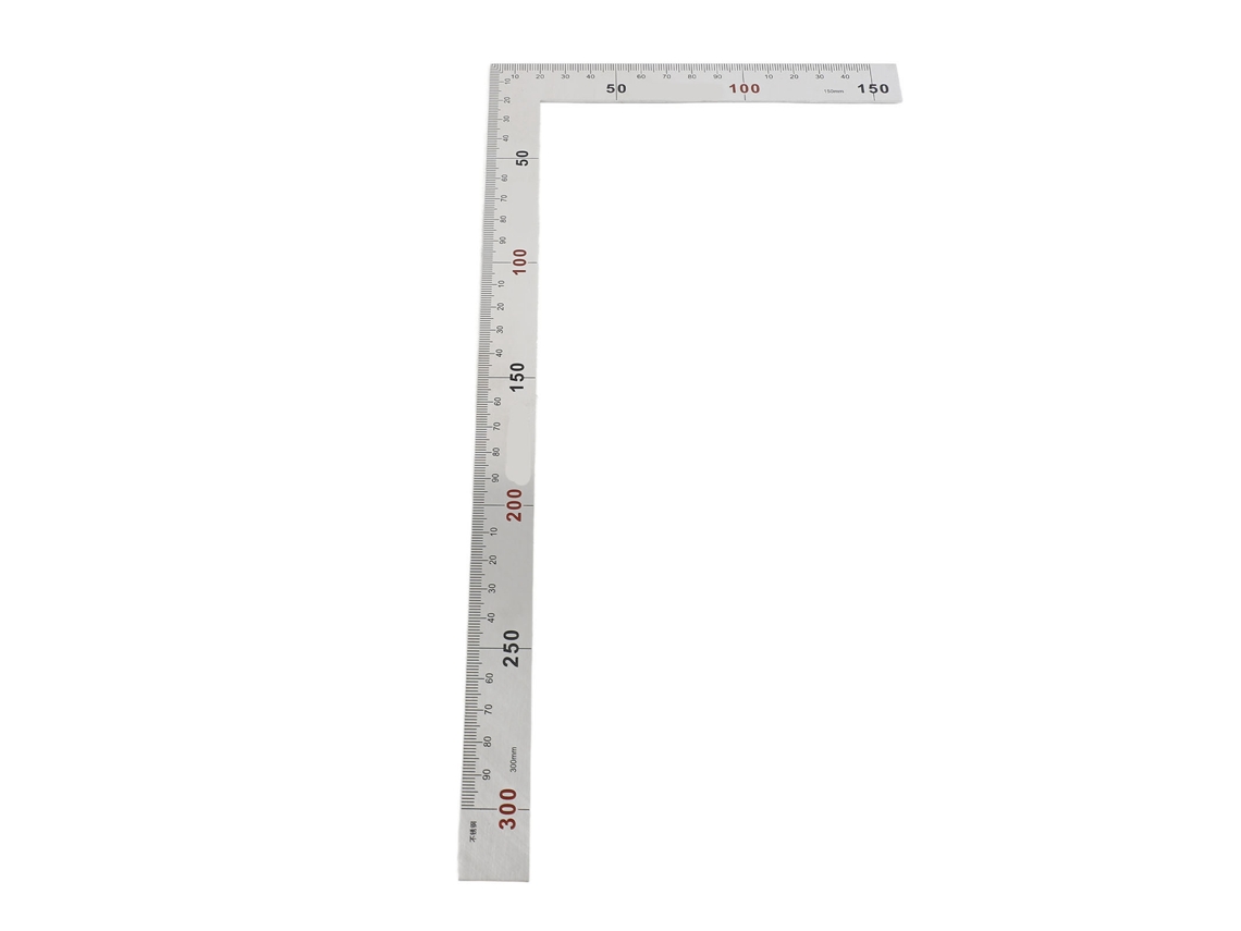 Regra Angular YURU 90° em Aço Inoxidável 300x150mm