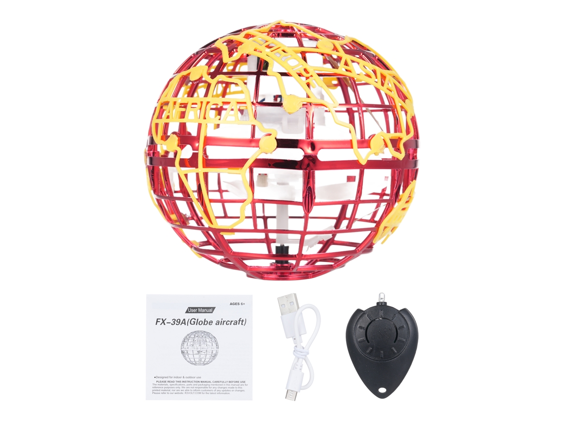 Bola Voadora Business com Controle Remoto, Arcraft Hover Boomerang com Luzes Vermelho