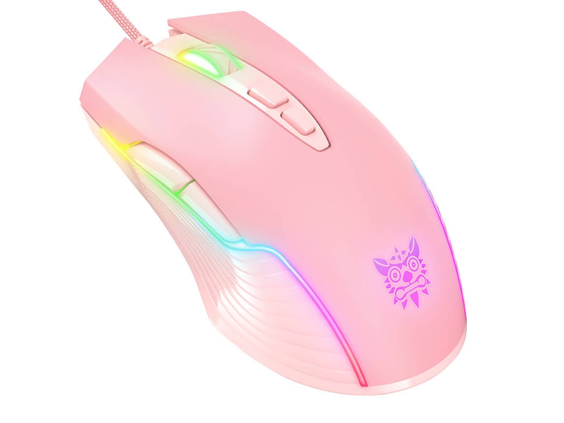 Mouse gaming ONIKUMA Cw905 para PC, PS4, Xbox com LED rosa e DPI ajustável | ONIKUMA