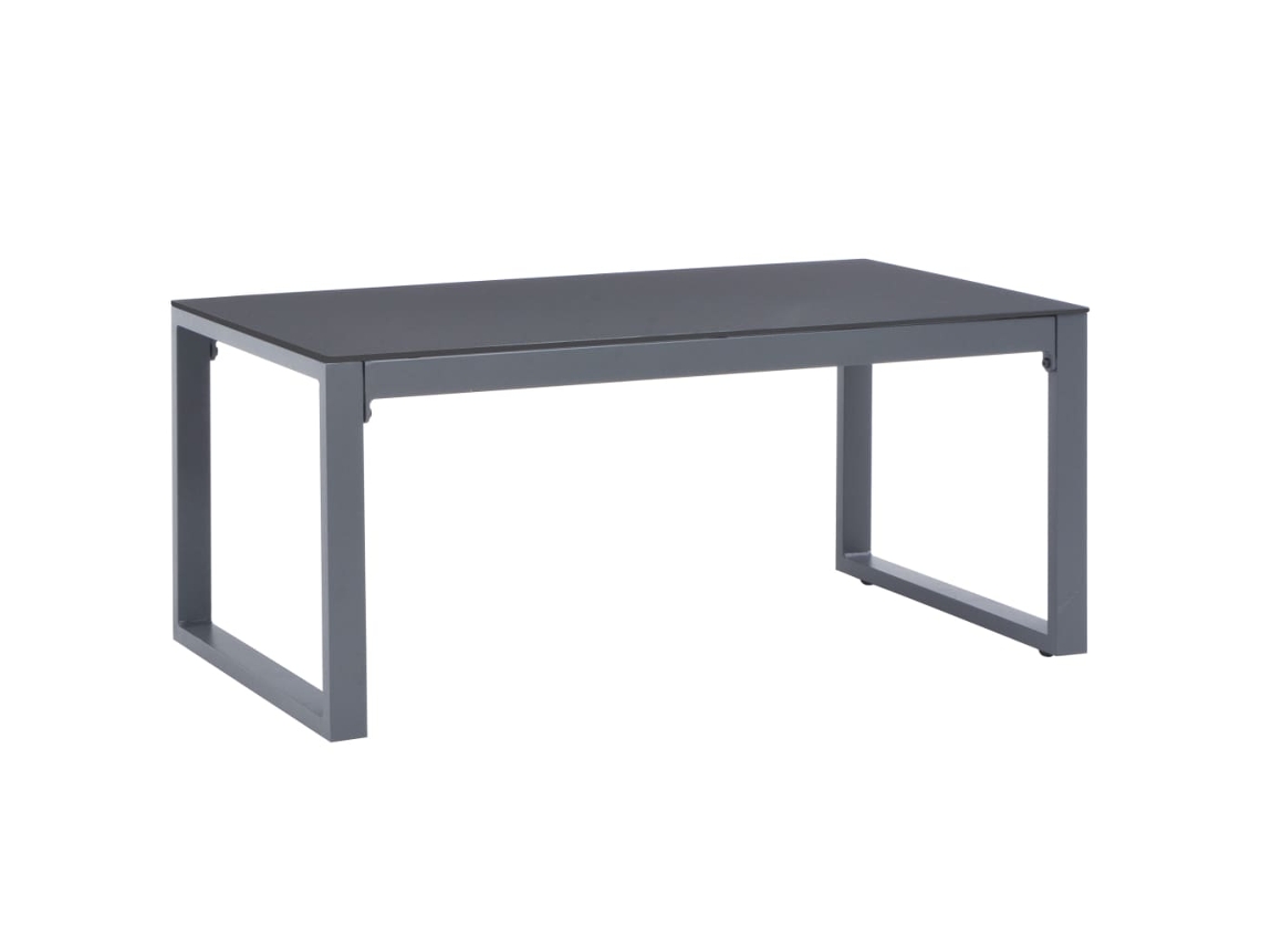 Vidaxl Mesa De Centro 90x50x40 Cm Alumínio