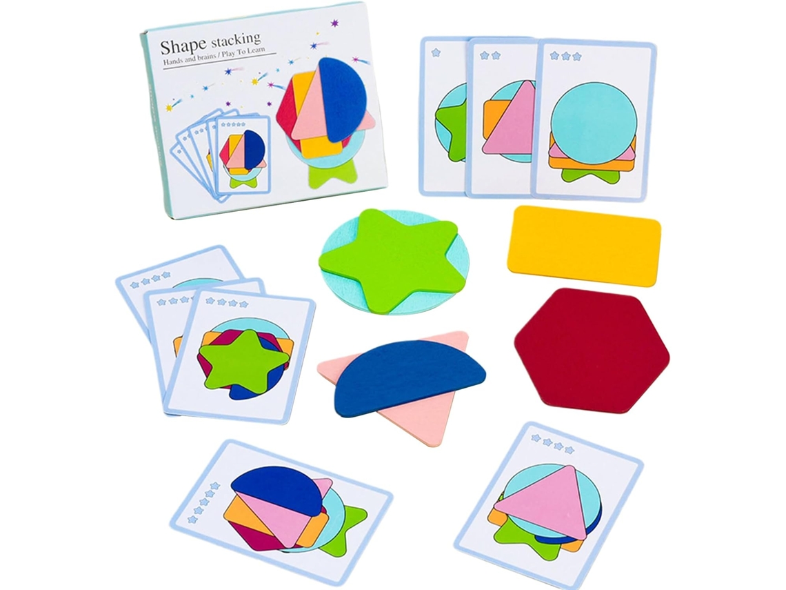 Brinquedo De Combinação Cores E Formas, Jogo Labirinto Geométrico
