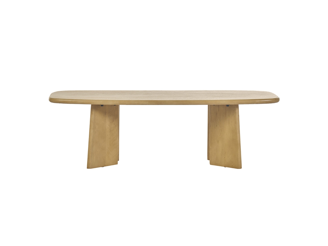 Mesa de centro retangular em madeira de manga maciça SOTA MILIBOO C120 cm