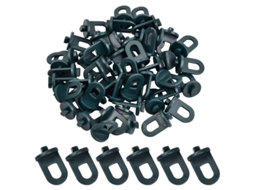 50 Pinzas De Invernadero De Plástico Duradero, Clips Para Invernadero, Verdes, 2x3.2cm