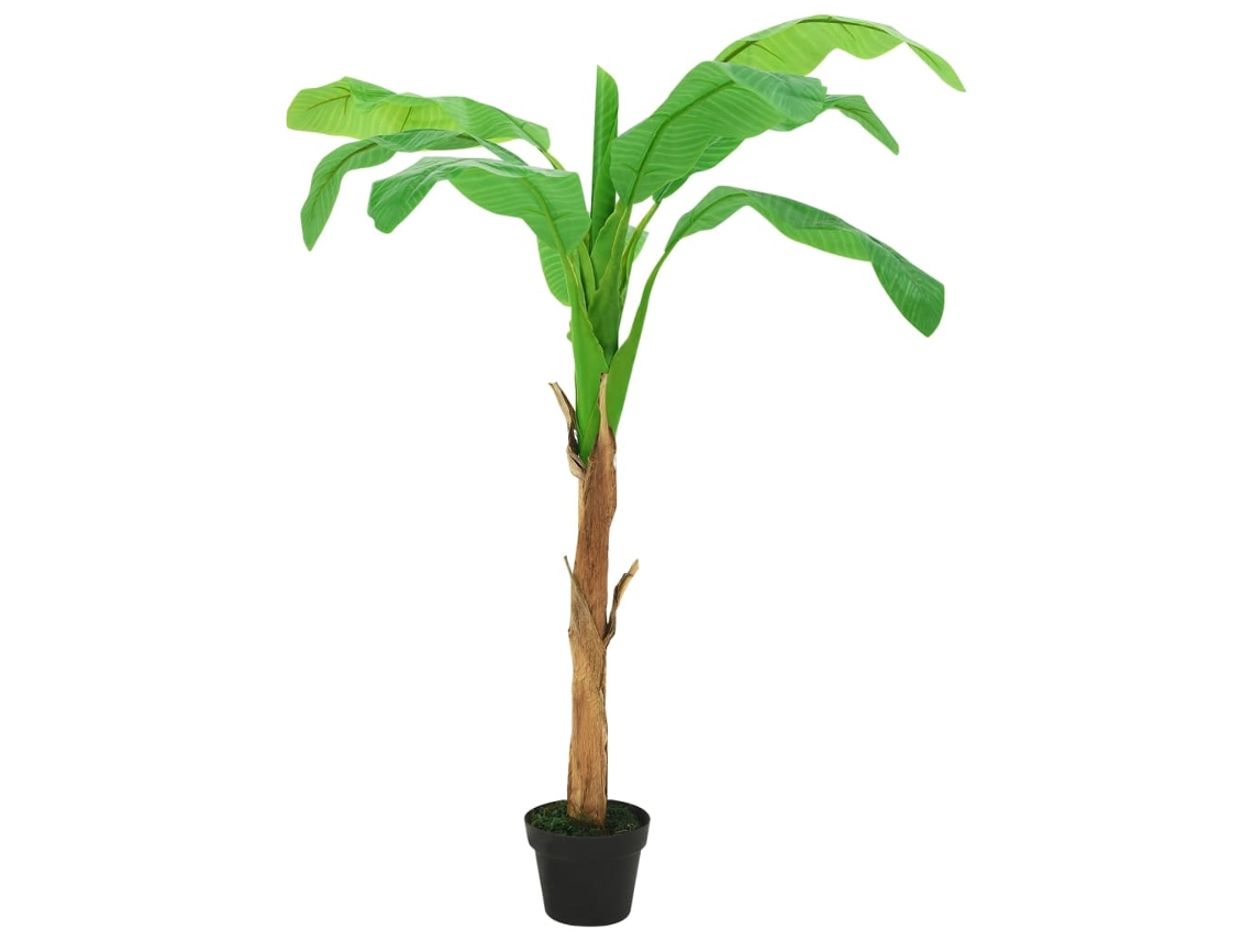 Vidaxl Árvore Bananeira Artificial Com Vaso 180 Cm Verde