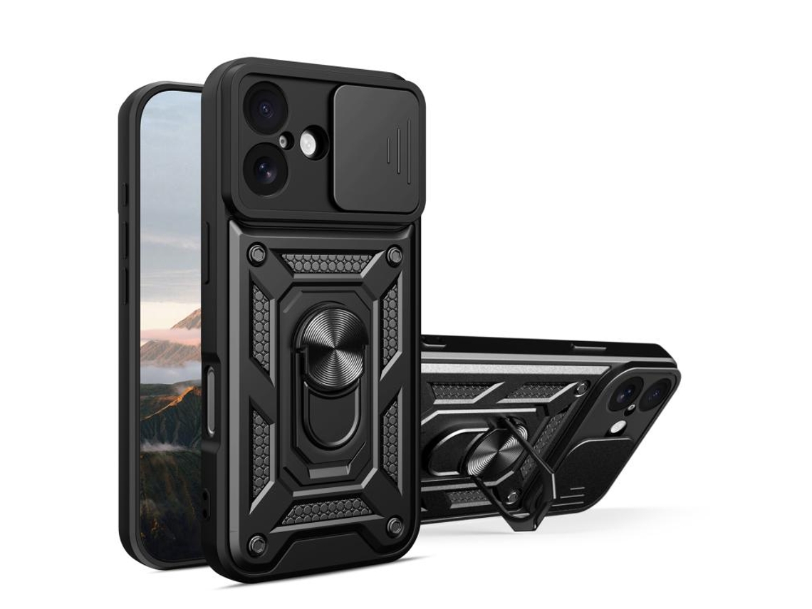 Capa Para Iphone 17 - Tampa Deslizante Para Câmera - Tpu Pc