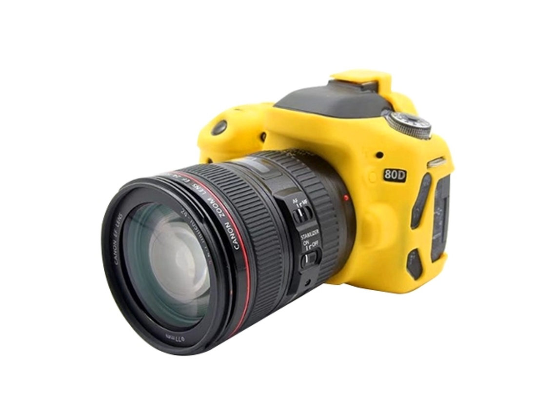 Capa De Silicone Macia Para Canon Eos 80d Brilvibera