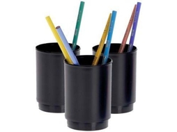 Pack de 3 Porta-Lápis ARCHIVO200 (Preto)