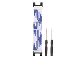 Mali cinto de Pulso em Nylon Tecido para Smartwatch Amazfit T rex/t rex Pro 22mm (azul Branco)