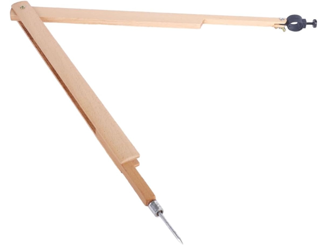 Compasso de Madeira de Faia de 25 Cm em Madeira, 25 Cm, para Material Escolar CHABERLU