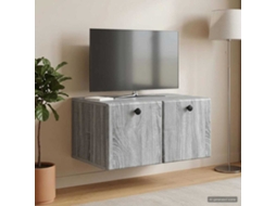 Vidaxl Gabinete De Tv De Parede 59,5 X 41 X 30 Cm Sonoma Cinzento