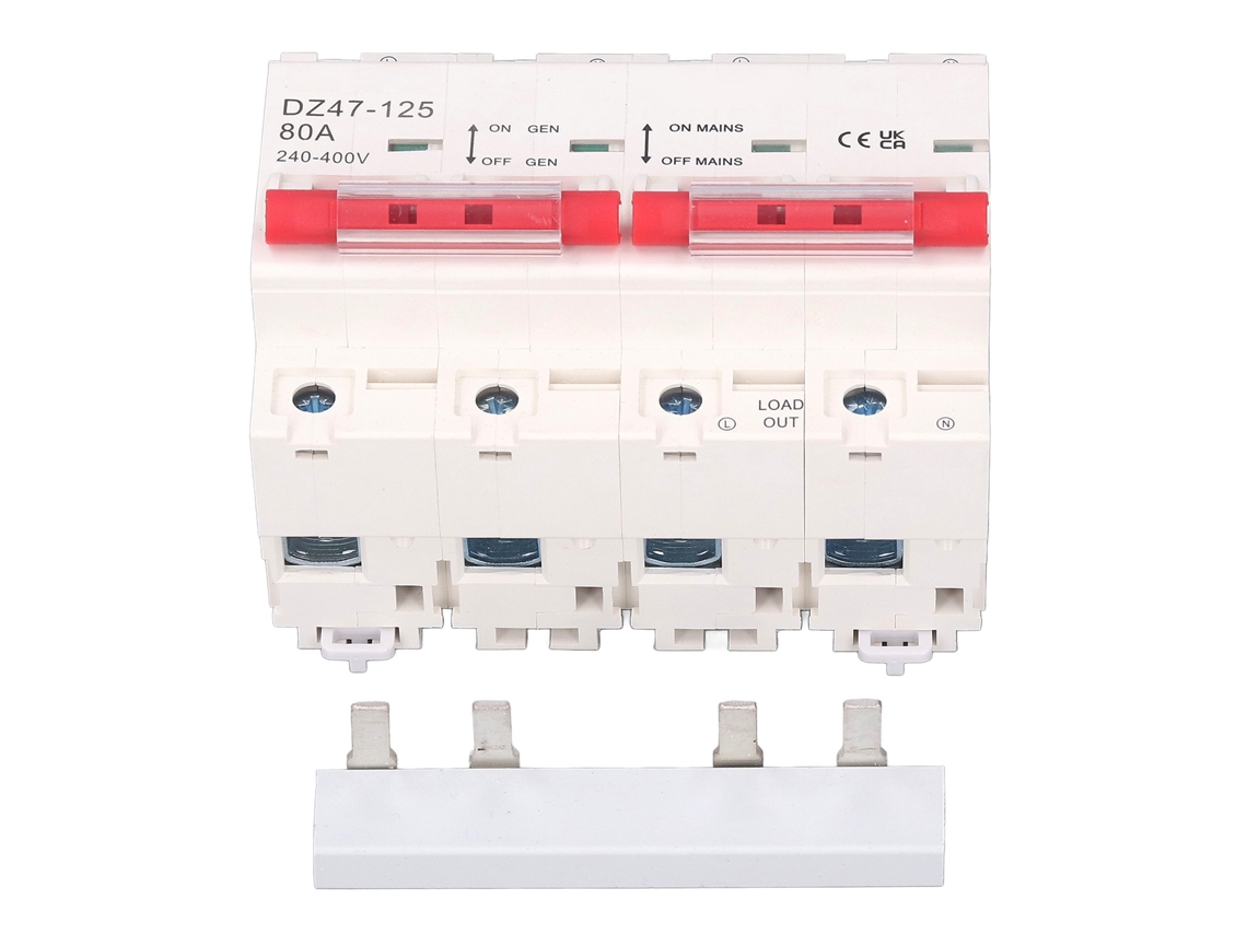 Conmutador de Transferência Manual S/MARCA 1p 125a 230vac para Hogar