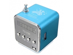 Mini receptor Shxx Td-V26 de rádio fm mp3 reprodutor de música lcd barra de som micro sd tf música estéreo para laptopblue Xq-Yx119