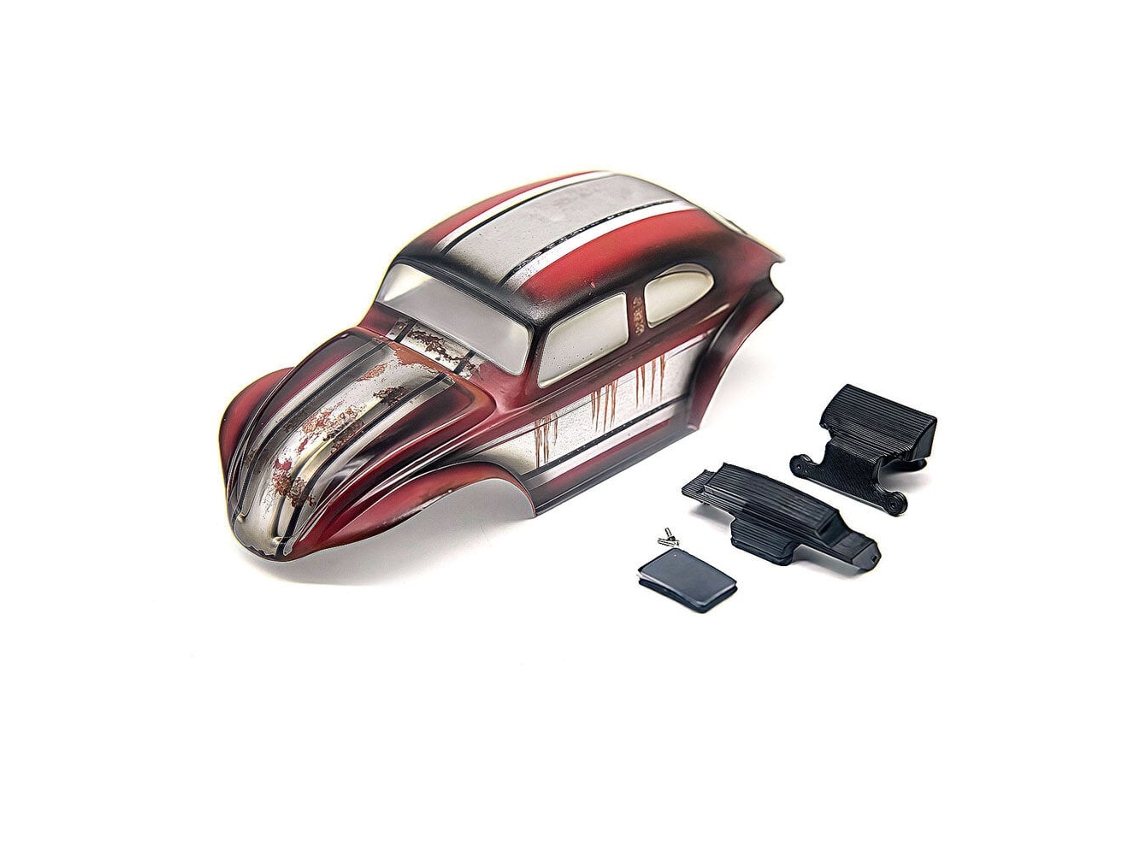 Pintura Branca À Mão Carroceria Beetle Peças Sólidas para Jeep/bronco Axial Scx30 1/30 Micro Off road Acessórios Reposição MDUG