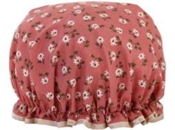 Touca De Banho Com Estampa Floral, Touca De Banho Impermeável Algodão, Touca De Banho Elástica Para Mulheres E Meninas