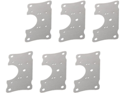 Vosarea Conjunto De 6 Placas Aço Inoxidável Para Reparo Dobradiças Armários, Placa De Metal Resistente À Ferrugem Para