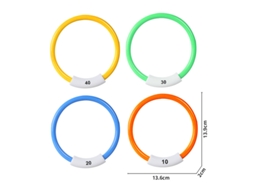 Boias De Mergulho Coloridas Para Treino Subaquático, Ideais Para Crianças No Verão - 4 Peças