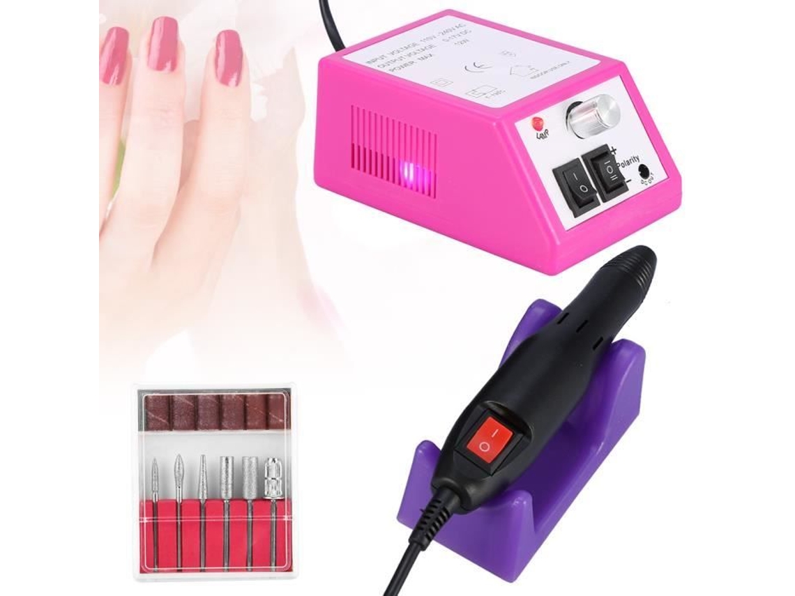Máquina elétrica profissional para lixar unhas, kit de manicure e pedicure, lixar reino unido 02 -yux S/MARCA