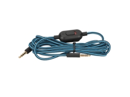 CABO para headset gaming Logitech G Pro X G433 G233 com controle de volume e silêncio, 200cm | S/MARCA