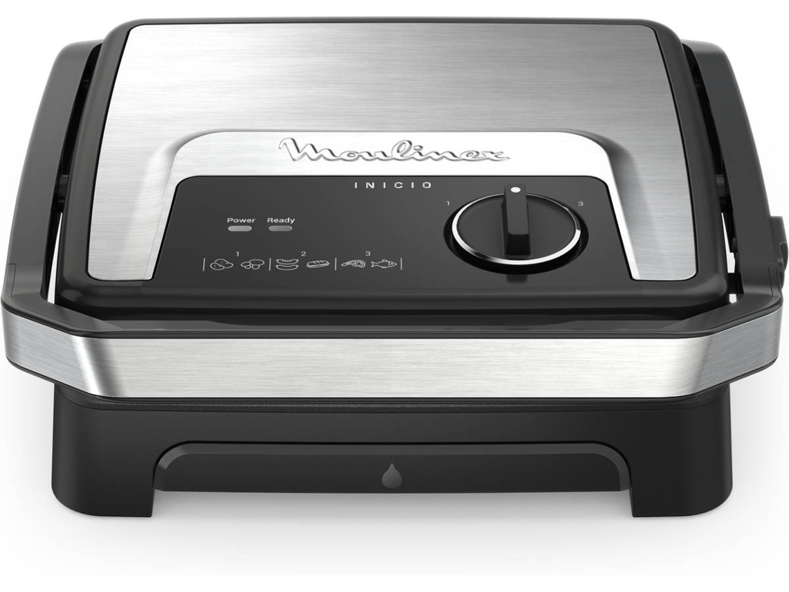 Grelhador MOULINEX Inicio Adjust GI272D10 (2000 W - Preto e Inox)