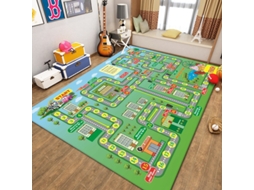 Tapete De Estrada Infantil Com Mapa Urbano, Para Brincar Com Carrinhos, Pista Educativa Para Quarto E Sala De Jogos 120*160cm