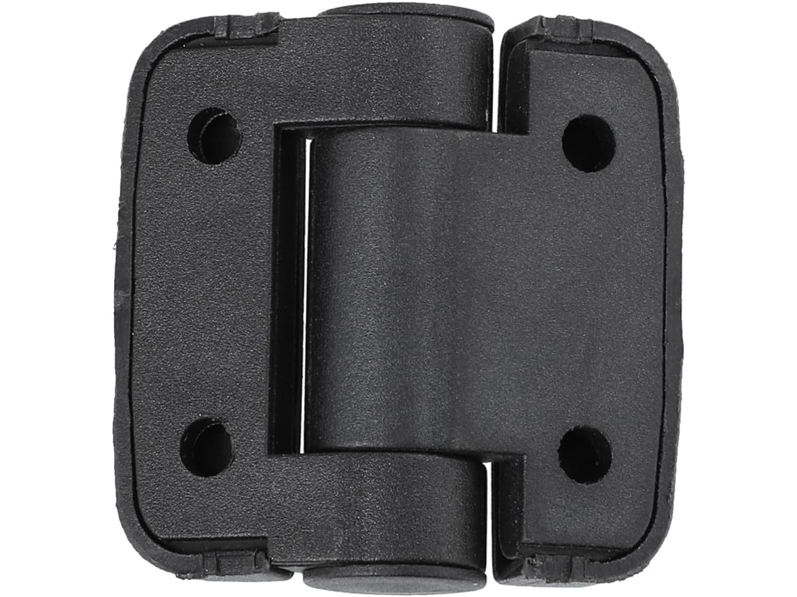 Dobradiça De Liga Zinco E Plástico Preto Para Portas Armários Madeira.