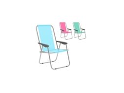 Marbueno Chaise Dobrável Aço Combinado Praia E Piscina 59x51x83 Cm 10355